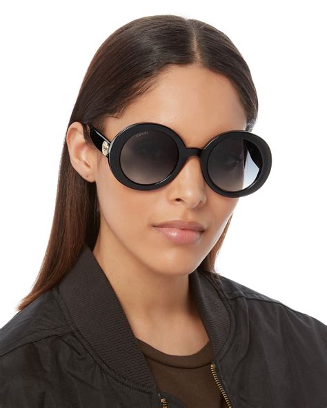 gucci 49 mm rounded sunglasses|gucci sunglasses for round face.